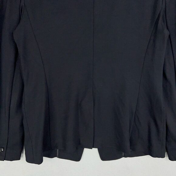 Banana Republic Blazer Womens 10 Black Travel Jacket Career Office Work Minimal - Picture 8 of 15